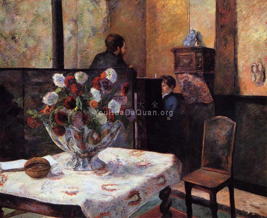 Interior of the Painter's House, rue Carcel - 保罗·高更